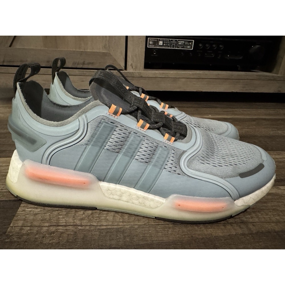 Adidas NMD V3 Men's Size 12 Magic Grey Beam Orange Gx2085 Running Shoes